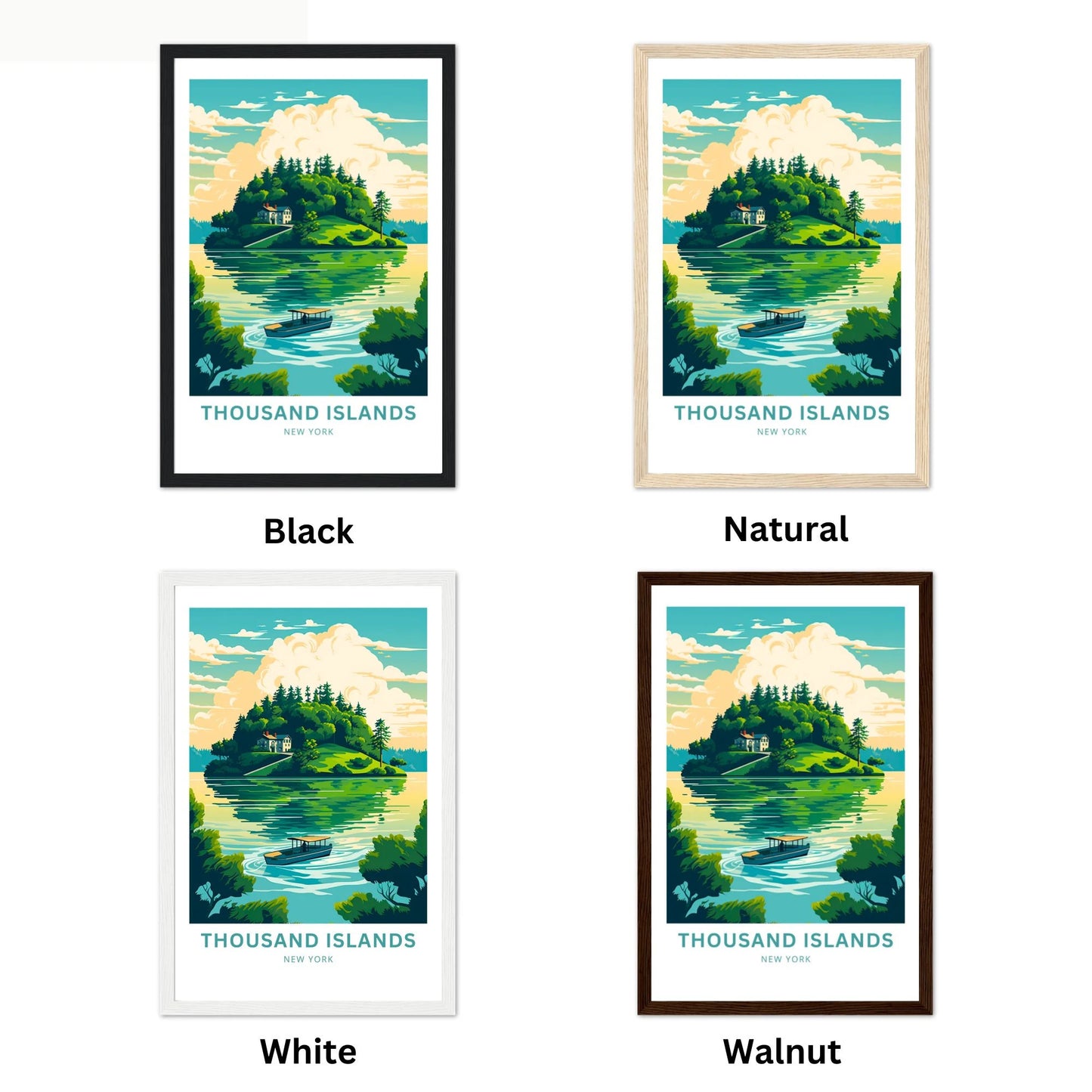 Thousand Islands Travel Poster