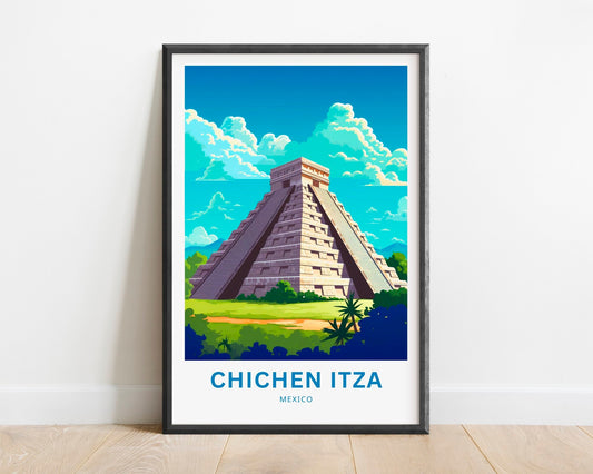 Chichen Itza Travel Poster
