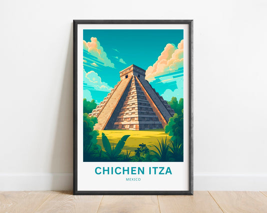 Chichen Itza Travel Poster