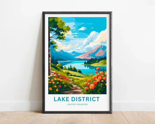 Lake District Travel Poster