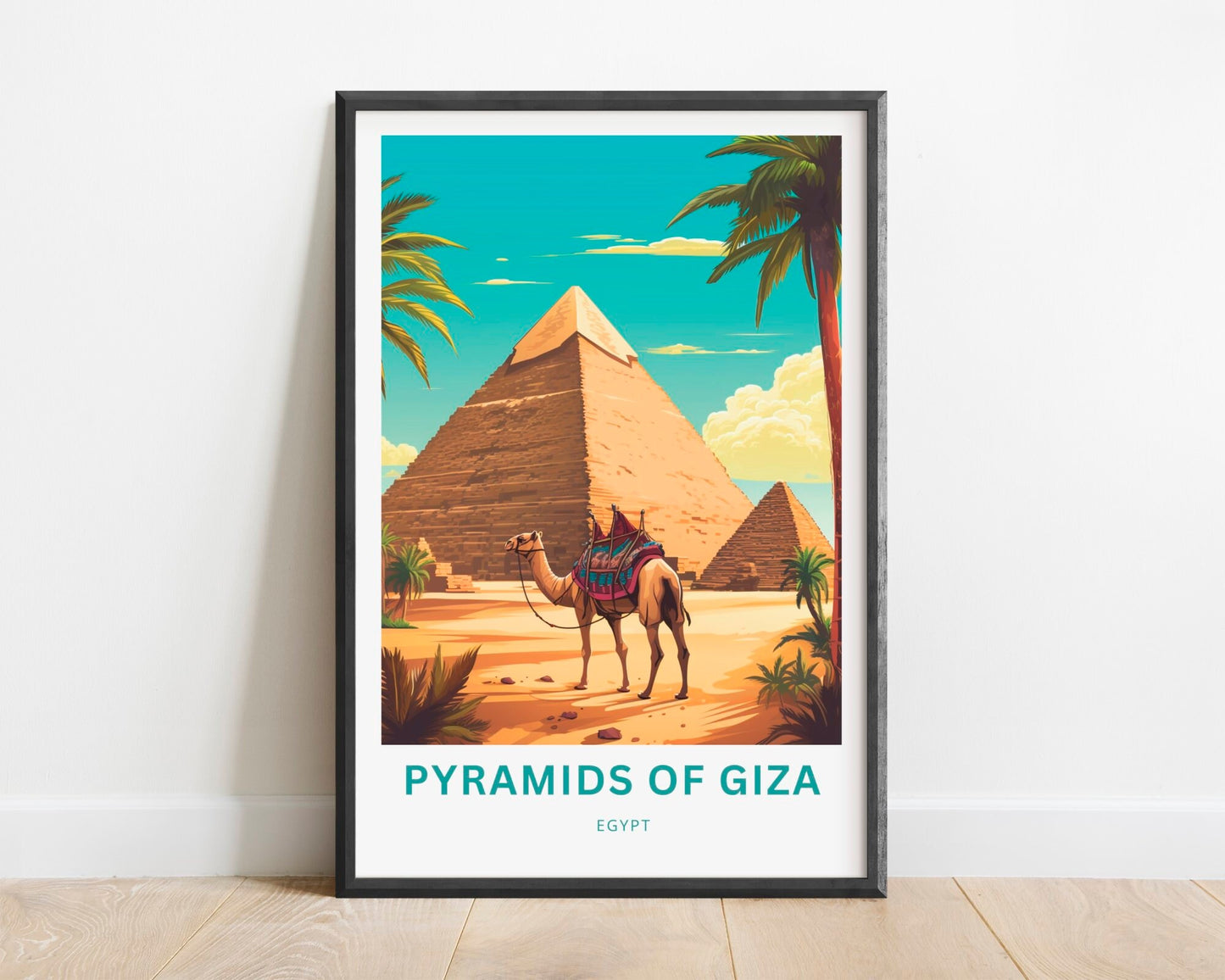 Pyramid of Giza Travel Poster