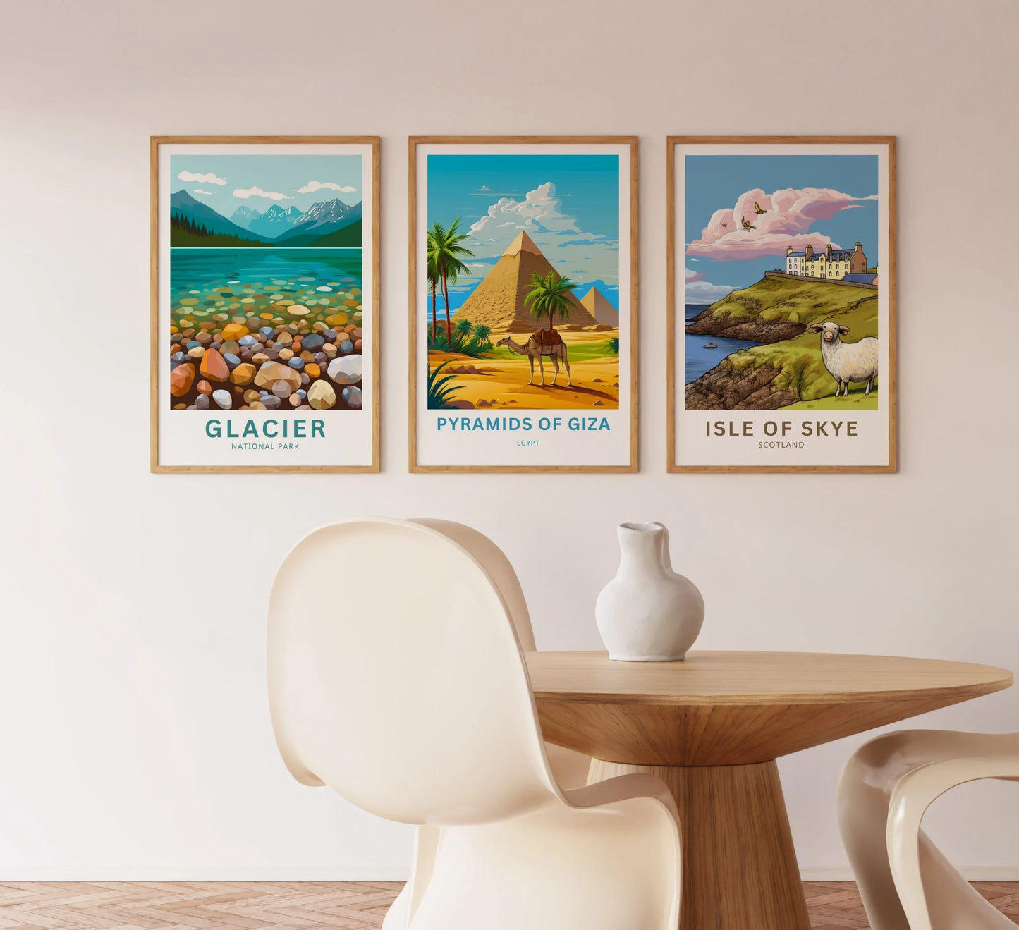 Pyramid of Giza Travel Poster