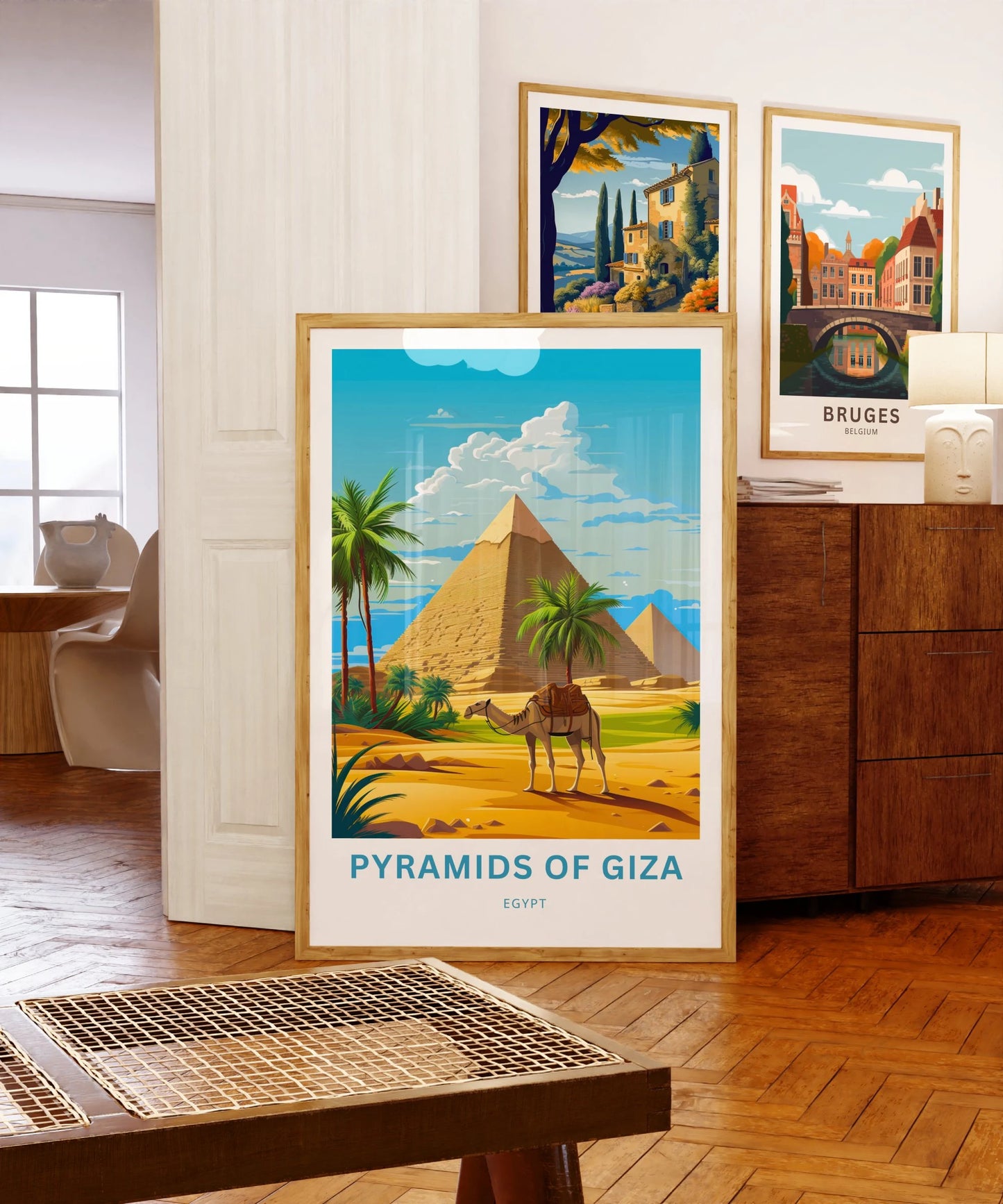 Pyramid of Giza Travel Poster