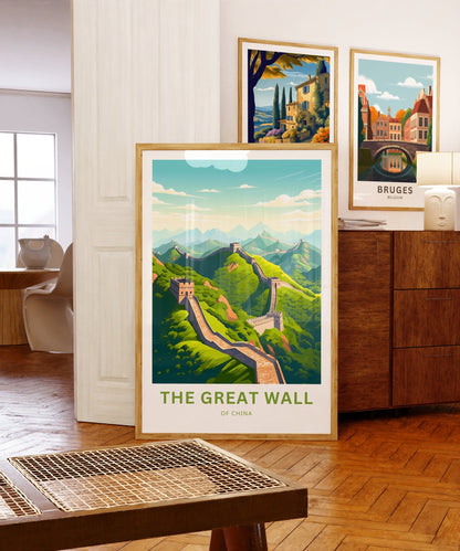 Great Wall of China Travel Poster