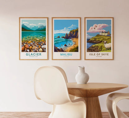 Malibu Travel Poster