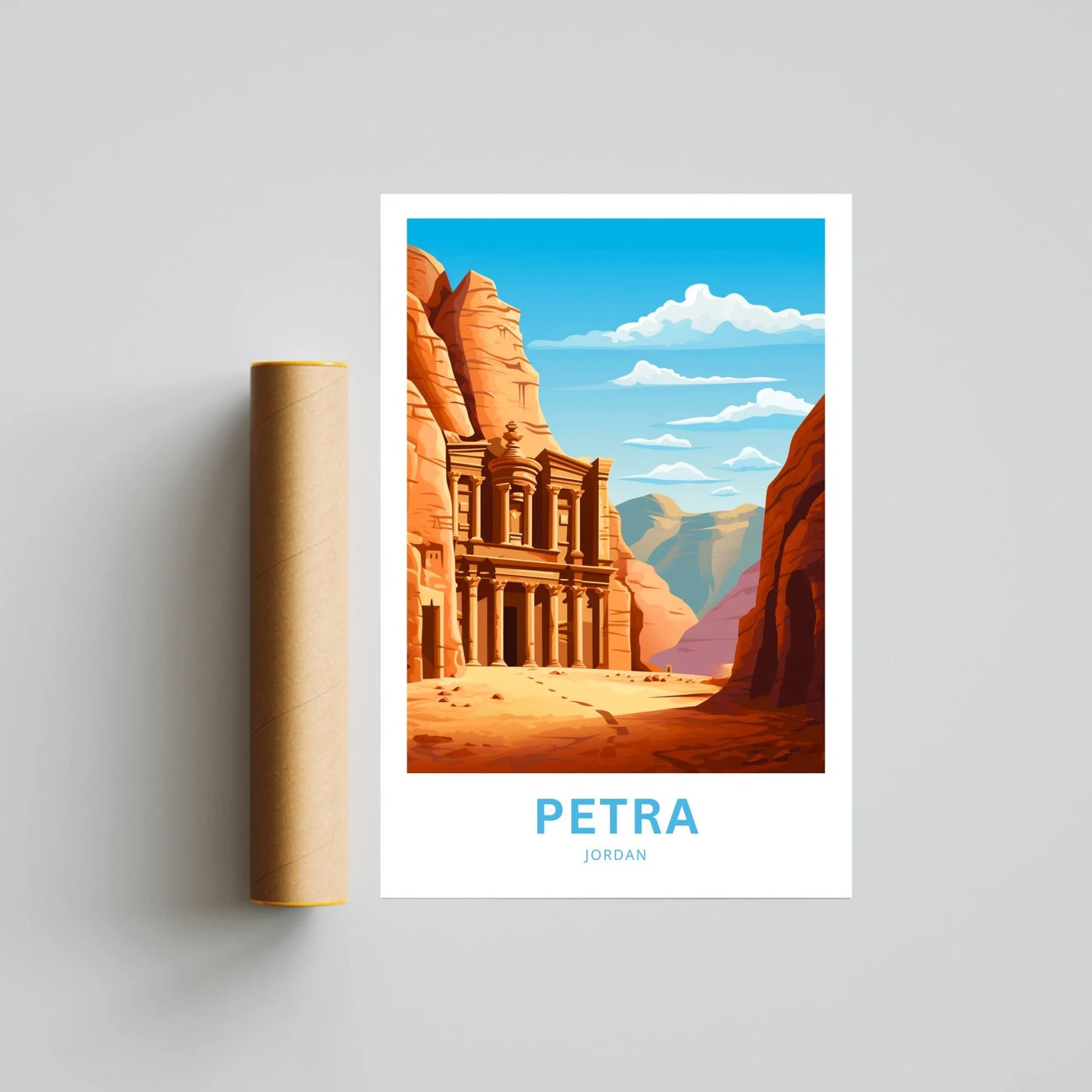 Petra Travel Poster