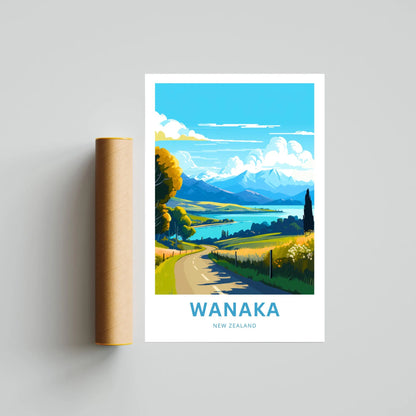 Wanaka Travel Poster