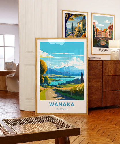 Wanaka Travel Poster