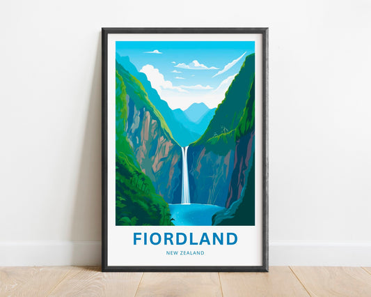 Fiordland Travel Poster