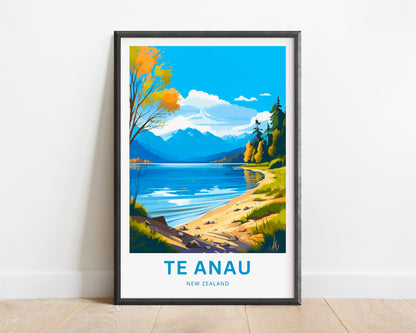 Te Anau Lake Travel Poster