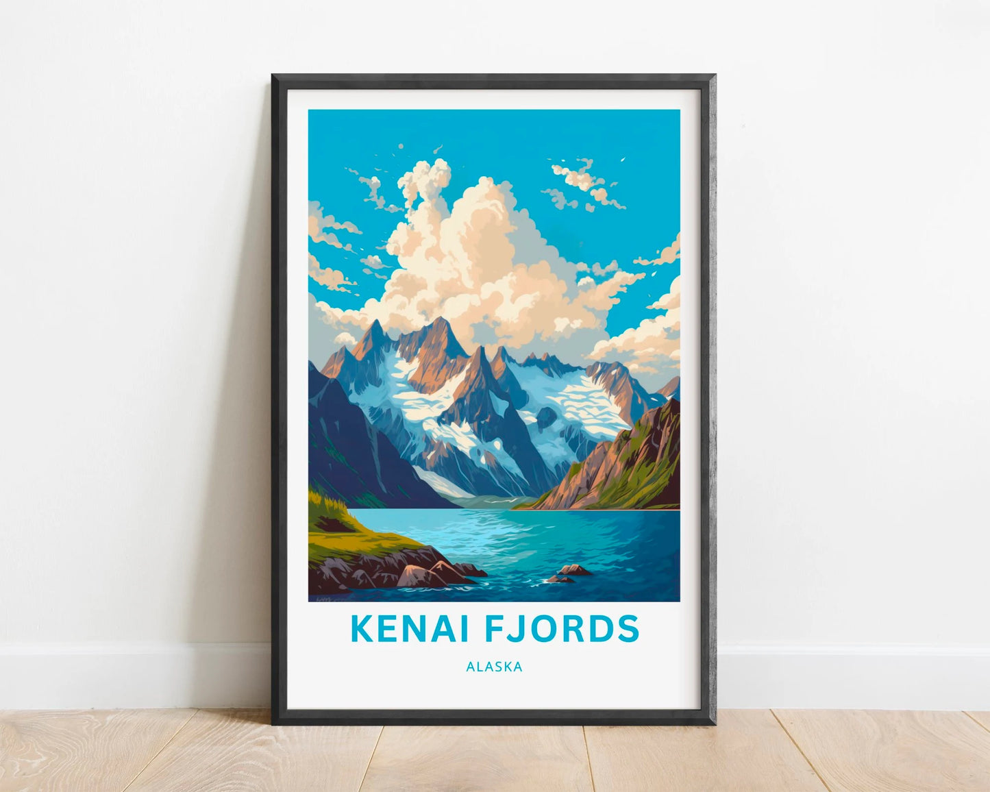 Kenai Fjords Travel Poster