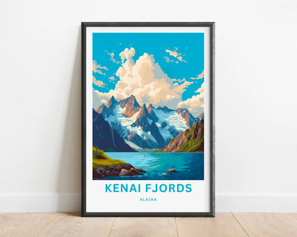Kenai Fjords Travel Poster