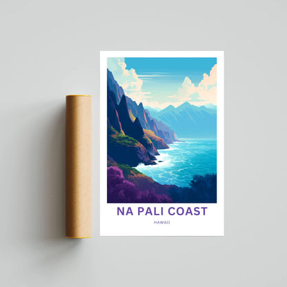 Na Pali Coast Travel Poster