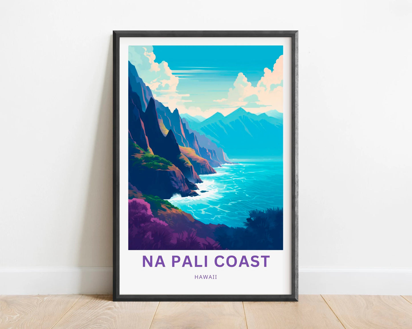 Na Pali Coast Travel Poster