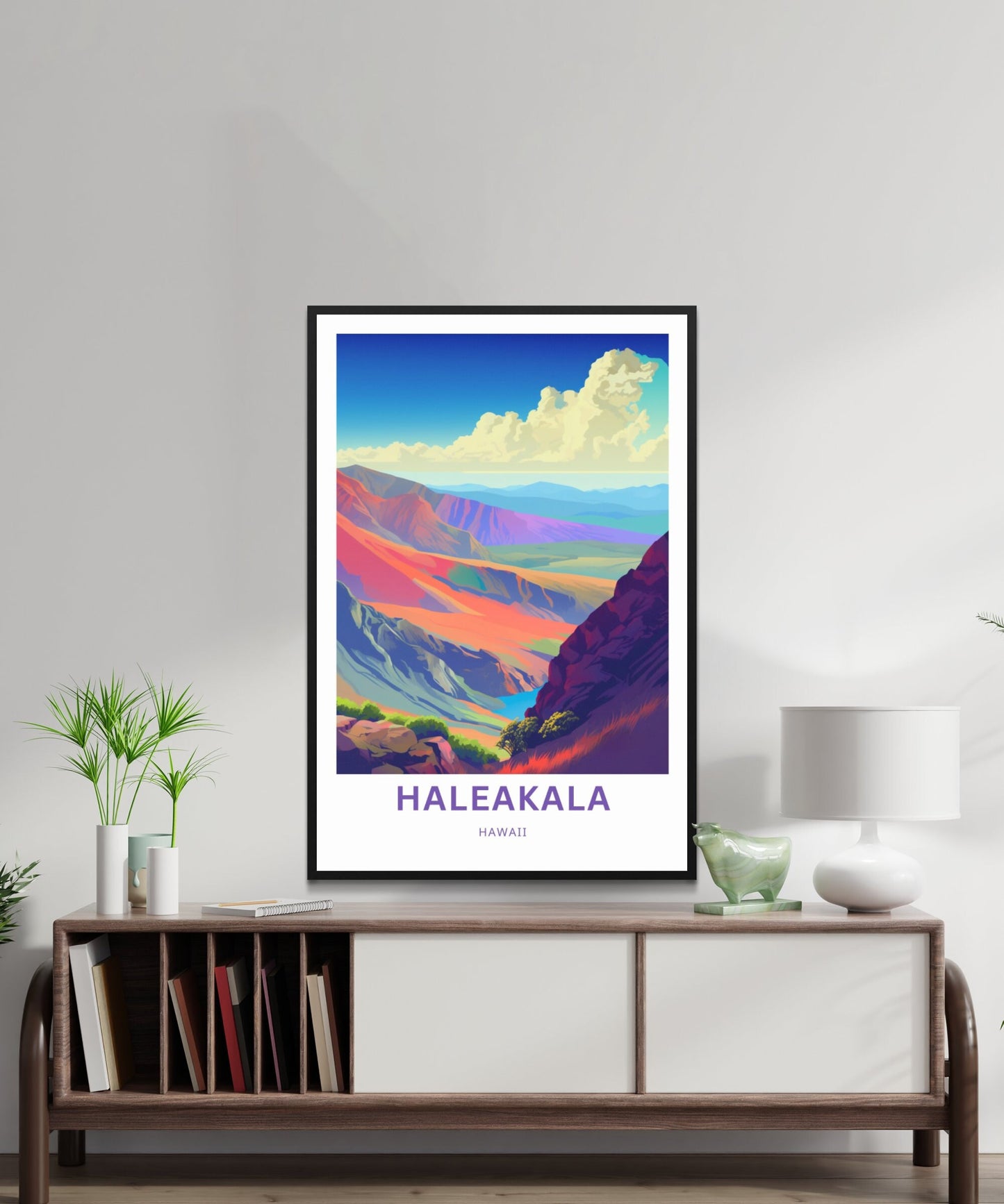 Haleakala Travel Print - Haleakala poster, Hawaii Wall Art, Framed present, Gift Hawaii Present - TravelTreasureCo