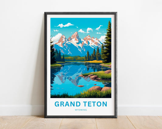 Grand Teton Travel Poster
