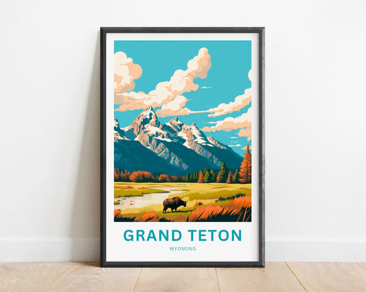 Grand Teton Travel Poster