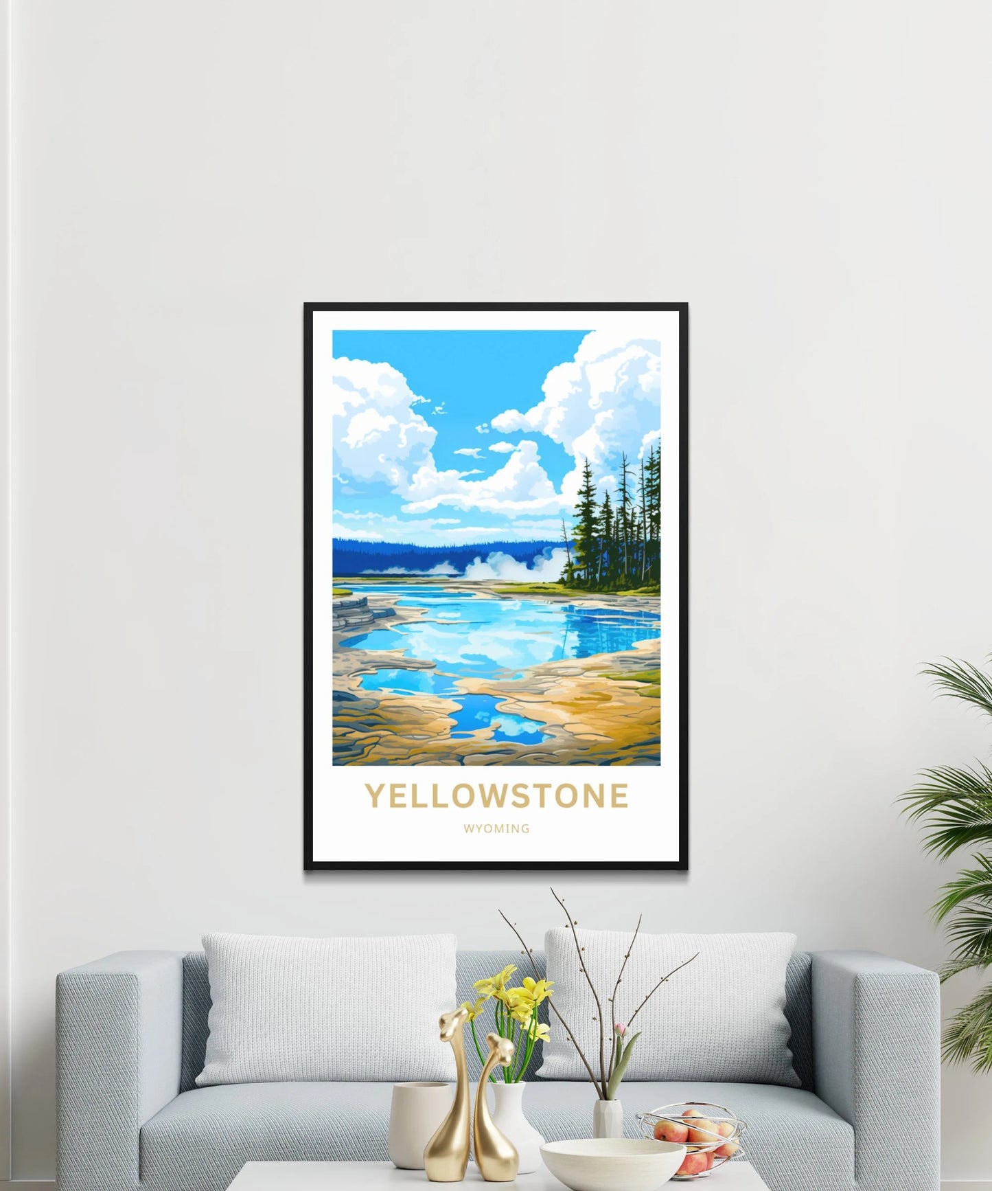 Yellowstone National Park  Travel Poster