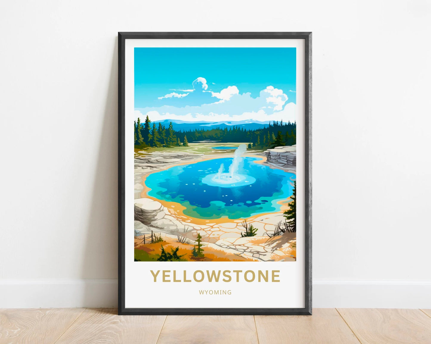 Yellowstone National Park  Travel Poster