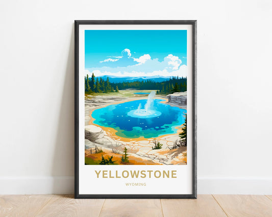 Yellowstone National Park  Travel Poster