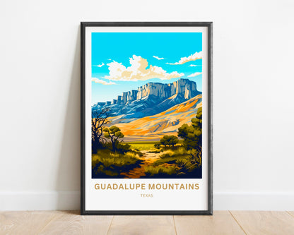 Guadalupe Mountains Travel Poster