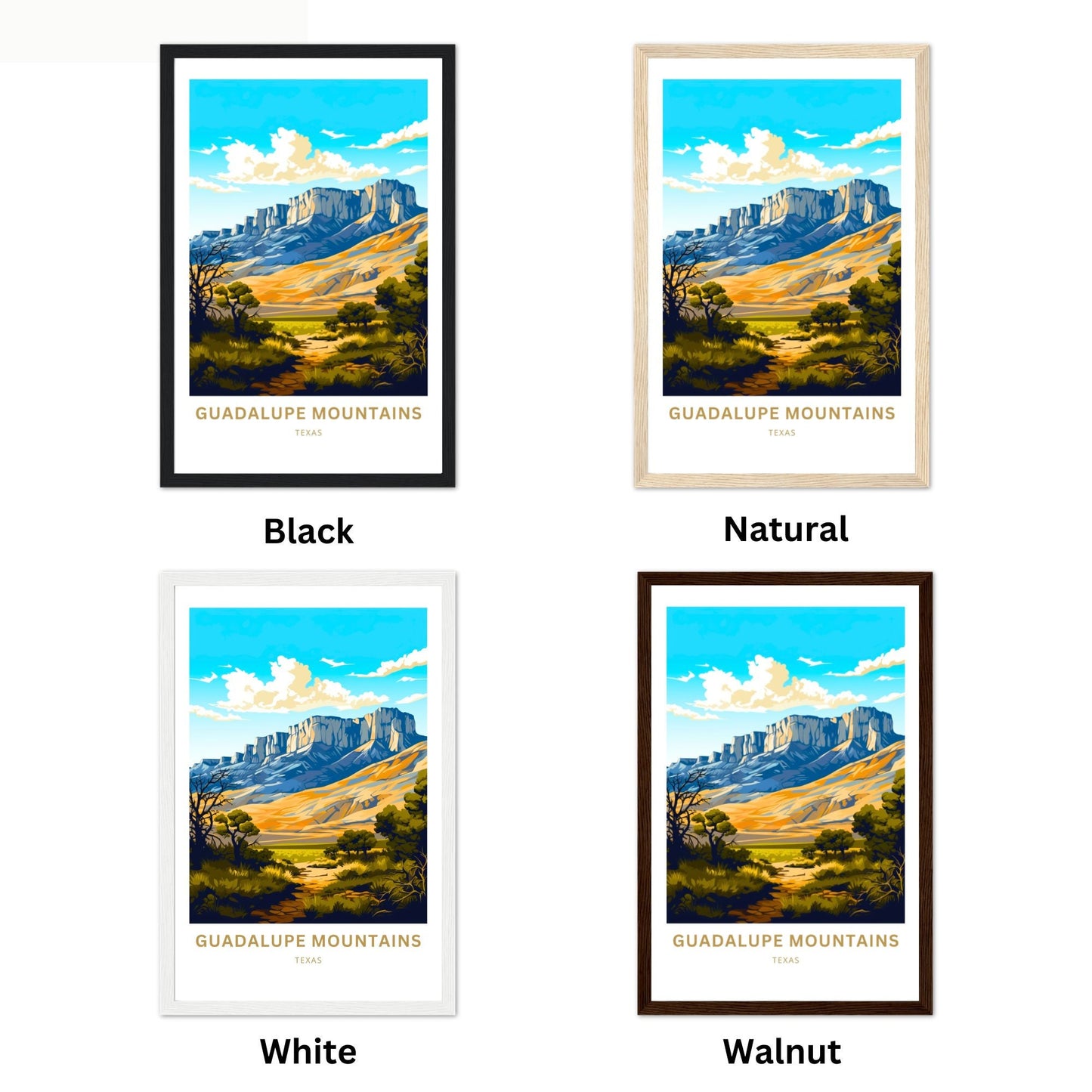 Guadalupe Mountains Travel Poster