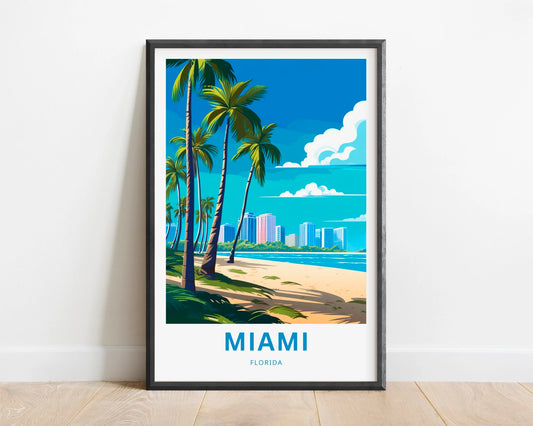 Miami Travel Poster