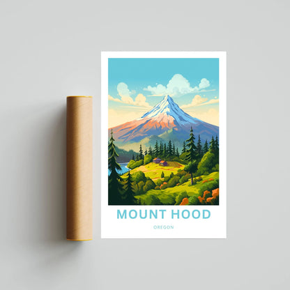 Mount Hood Travel Poster