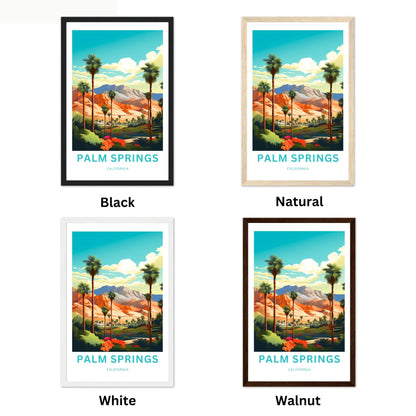 Palm Springs Travel Poster - Luxury Resorts