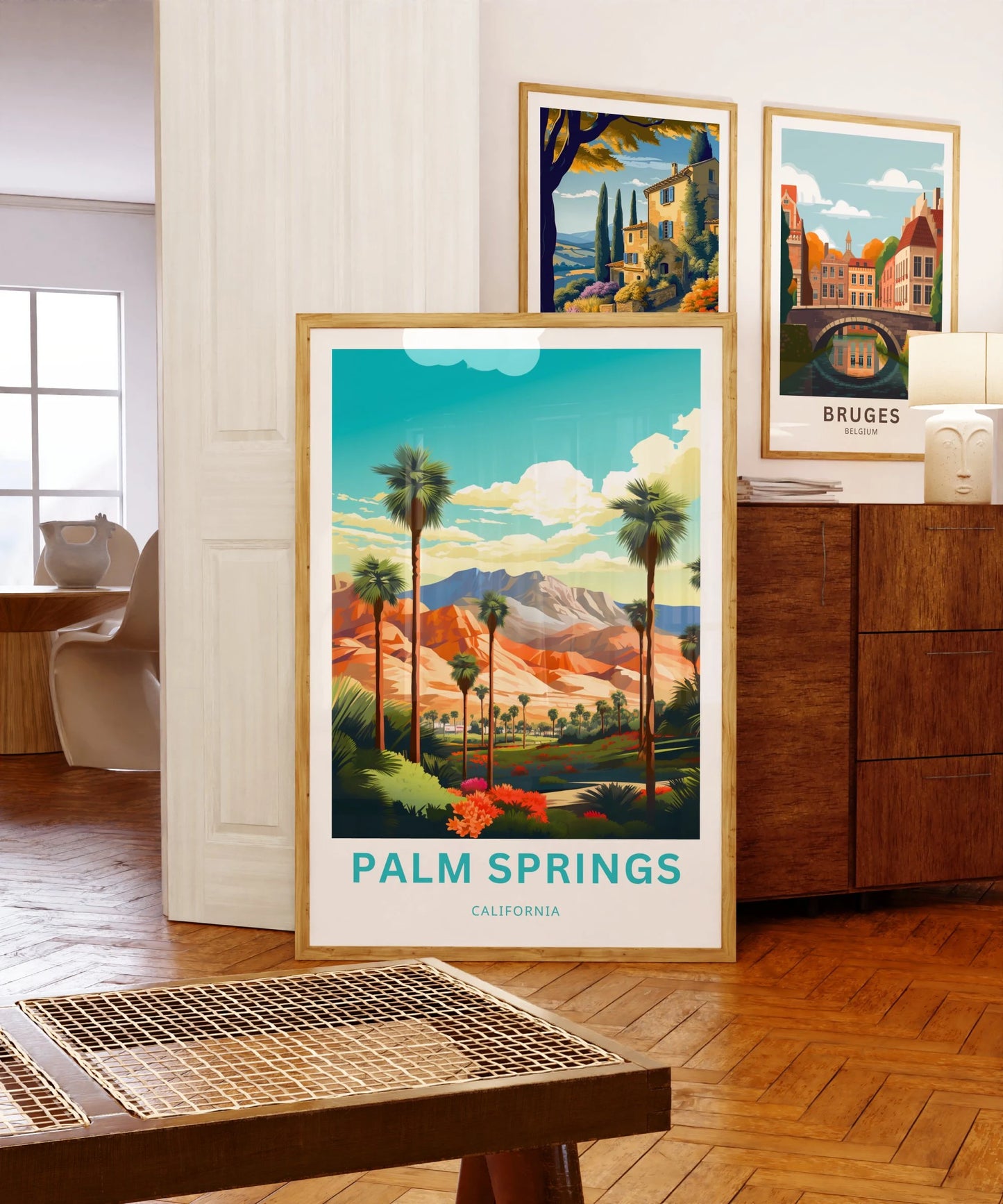 Palm Springs Travel Poster - Luxury Resorts