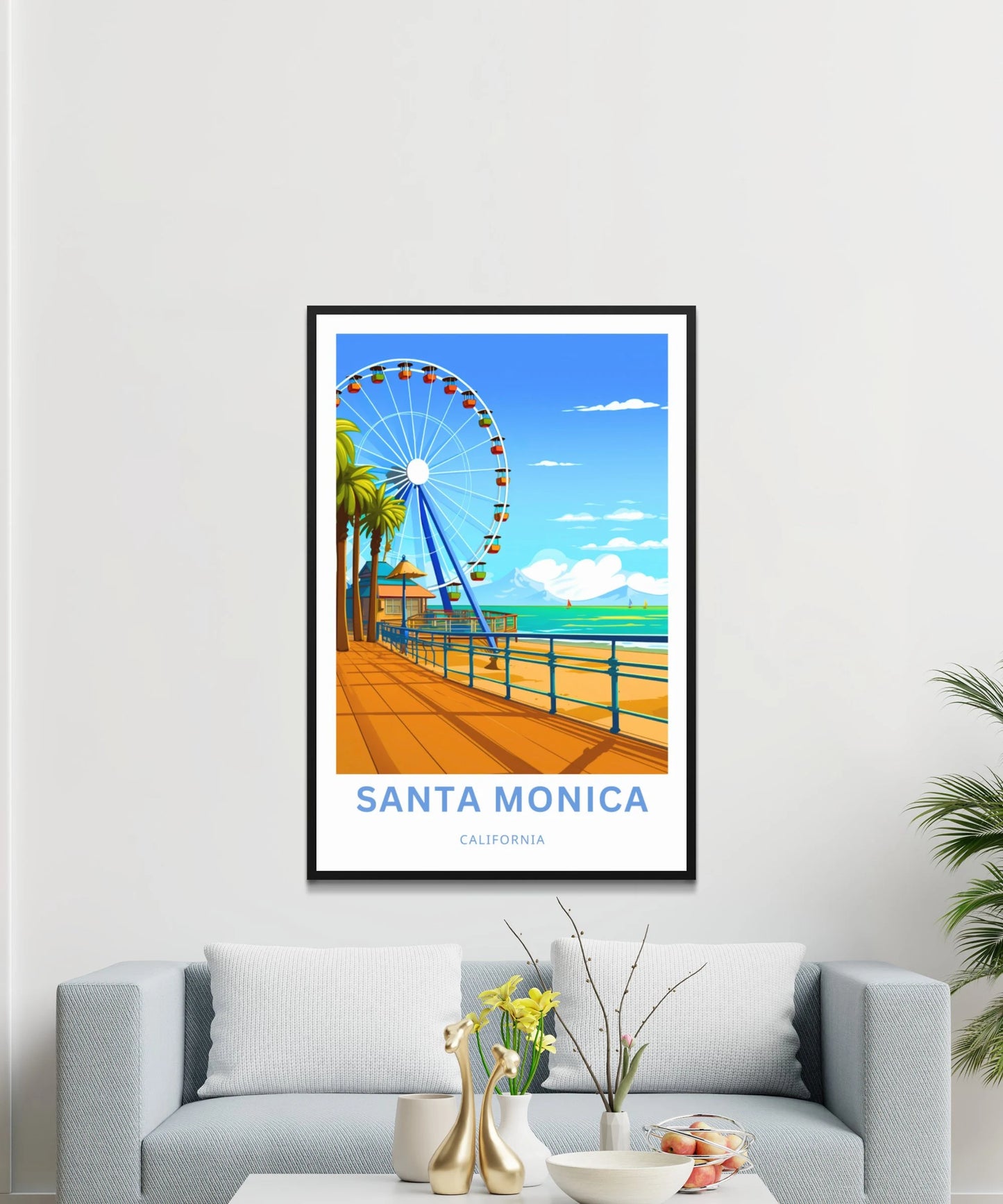 Santa Monica Travel Poster