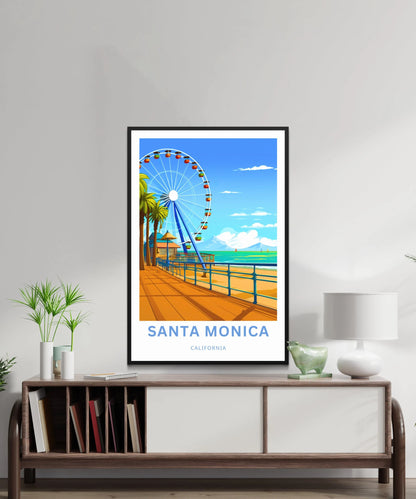 Santa Monica Travel Poster