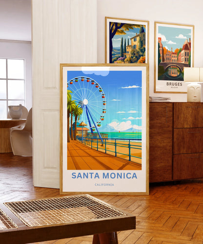 Santa Monica Travel Poster