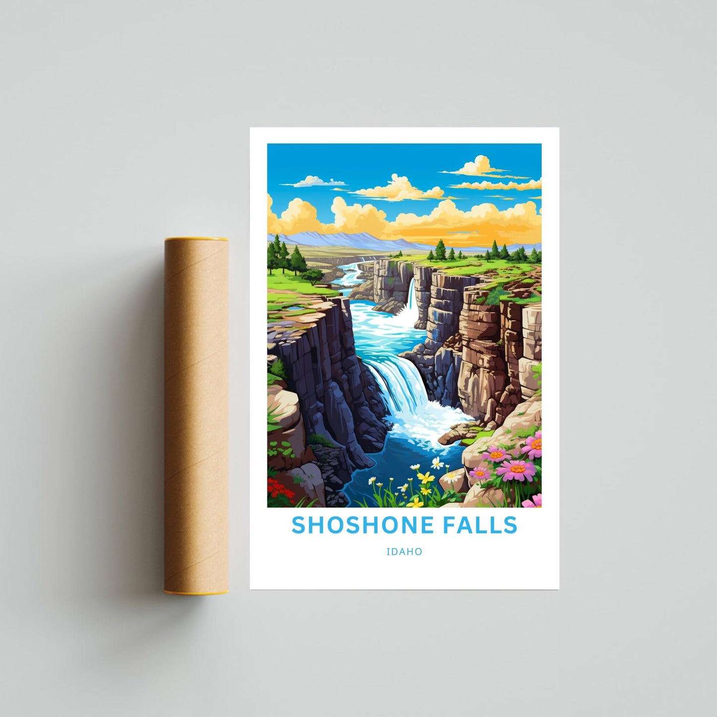 Shoshone Falls Travel Poster