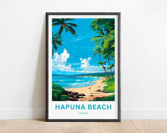 Hapuna Beach Travel Poster
