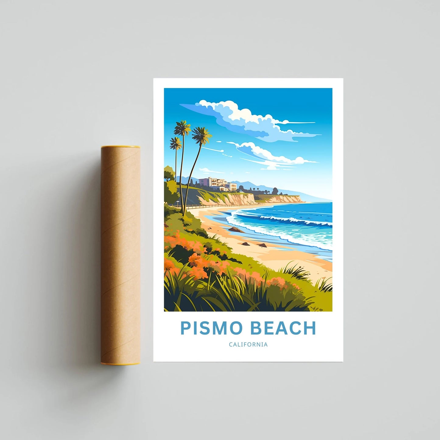 Pismo Beach Travel Poster