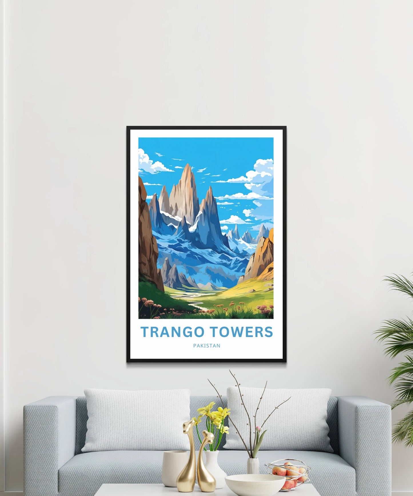 Trango Towers Travel Poster