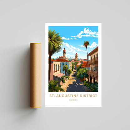 Saint  Augustine Travel Poster