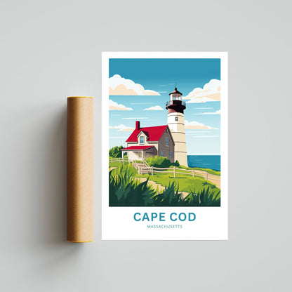 Cape Cod Travel Poster