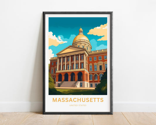 Massachusetts Travel Poster