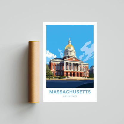 Massachusetts Travel Poster