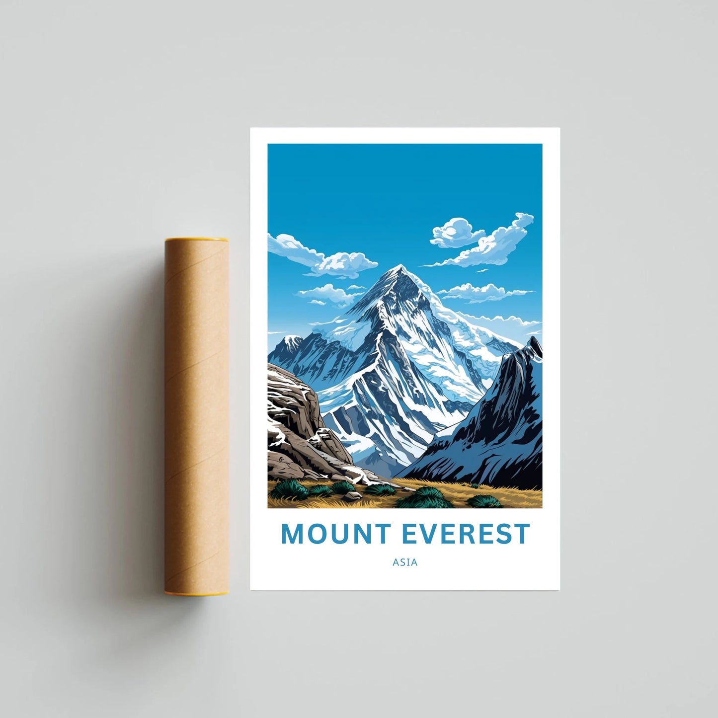 Mount Everest Travel Poster