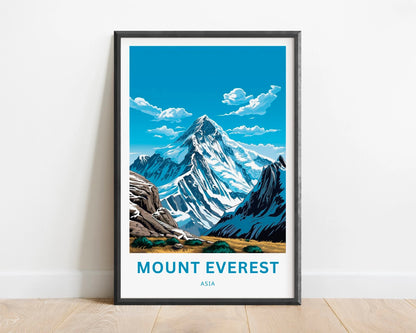 Mount Everest Travel Poster