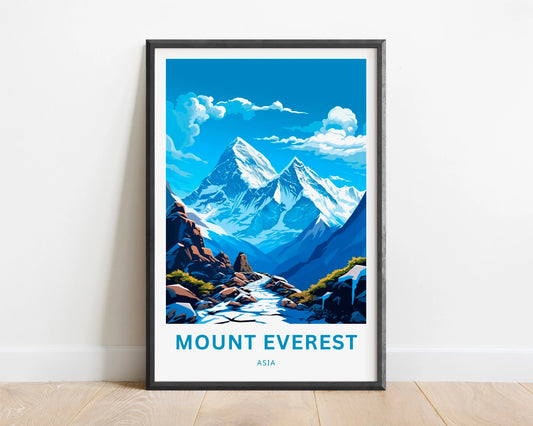 Mount Everest Travel Poster