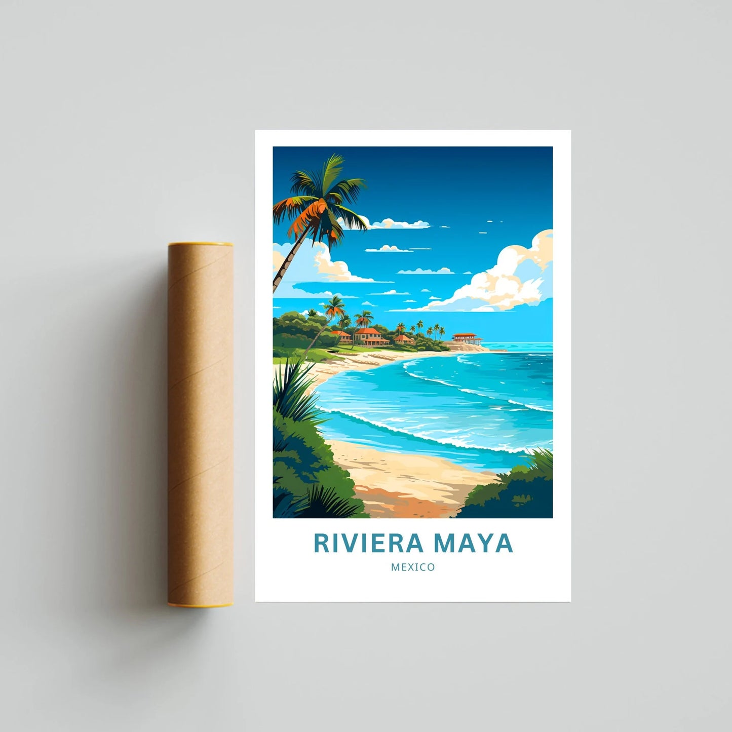 Riviera Maya Travel Poster