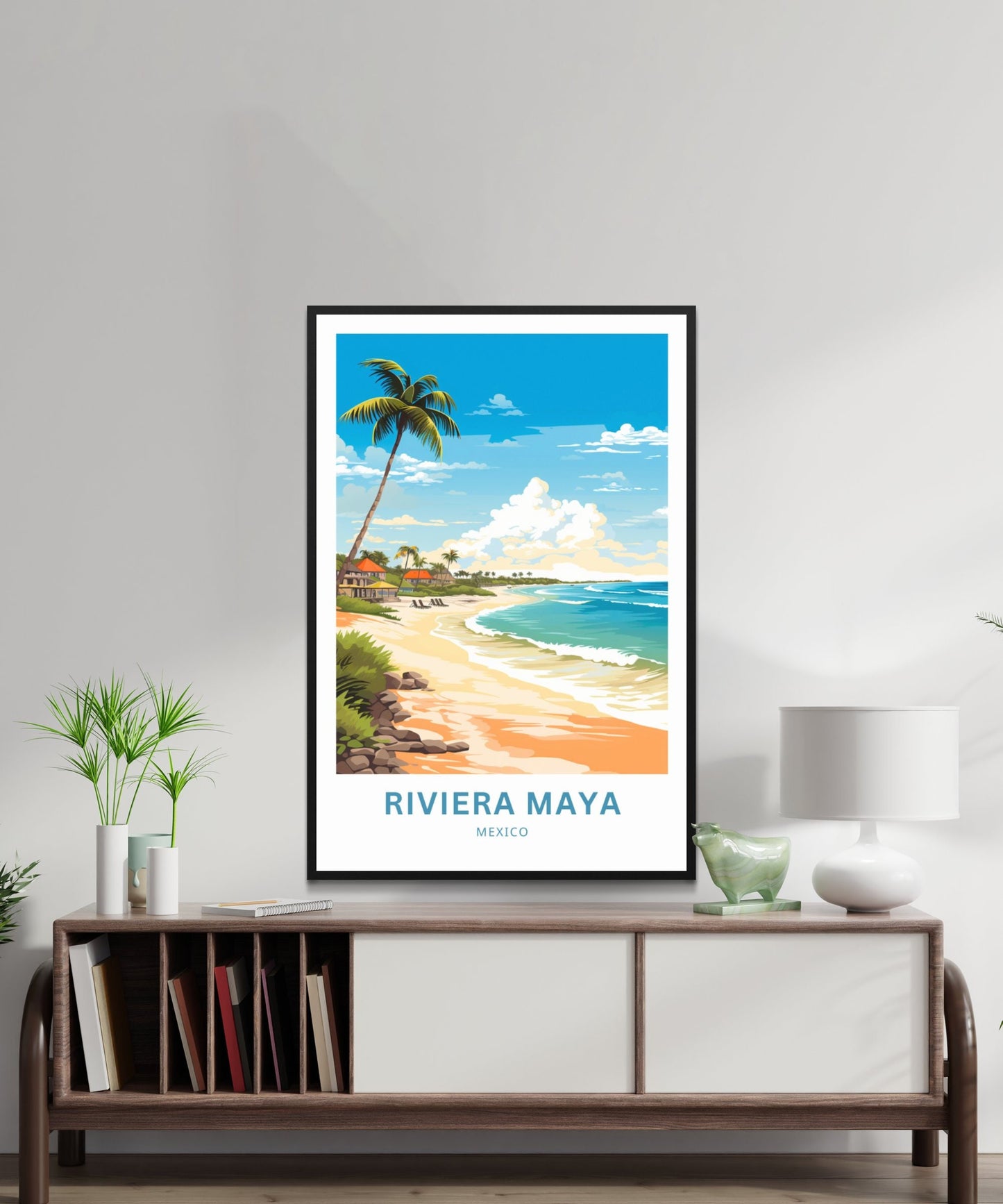 Riviera Maya Travel Print - Riviera Maya poster, Mexico Wall Art, Framed present, Gift Mexico Present - TravelTreasureCo