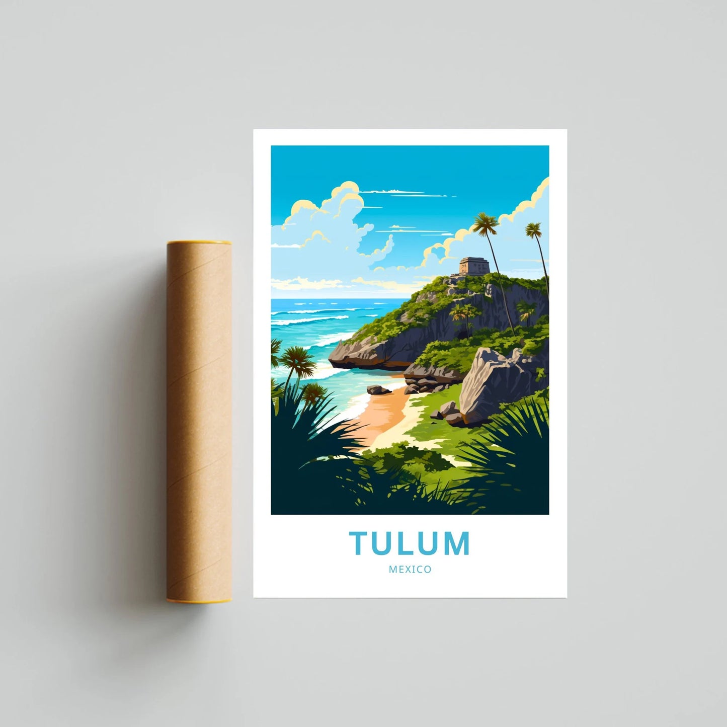 Tulum Riviera Maya Travel Poster