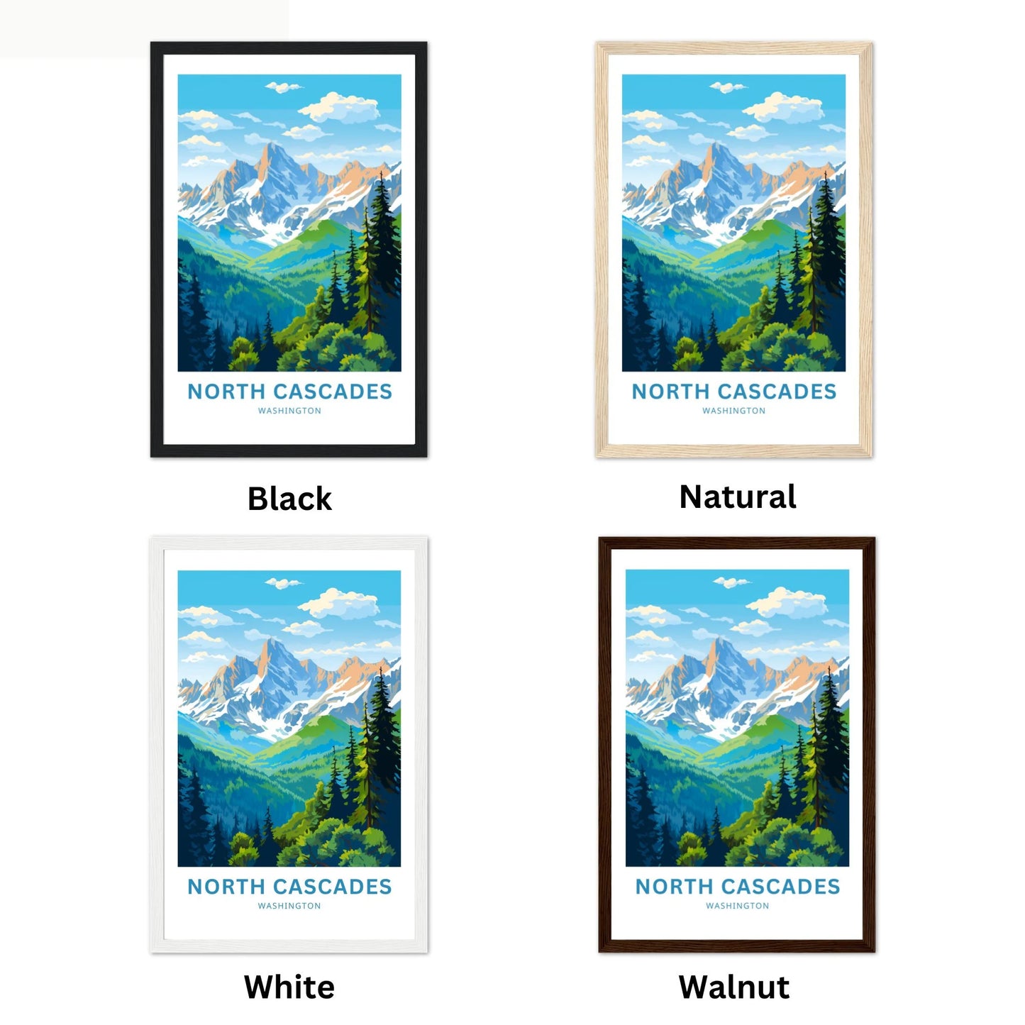 North Cascades Travel Poster