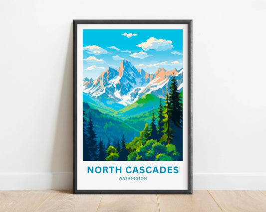 North Cascades Travel Poster