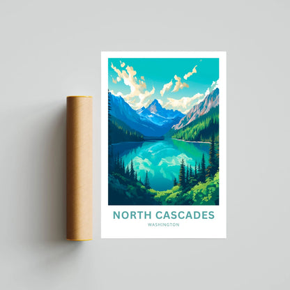 North Cascades Travel Poster